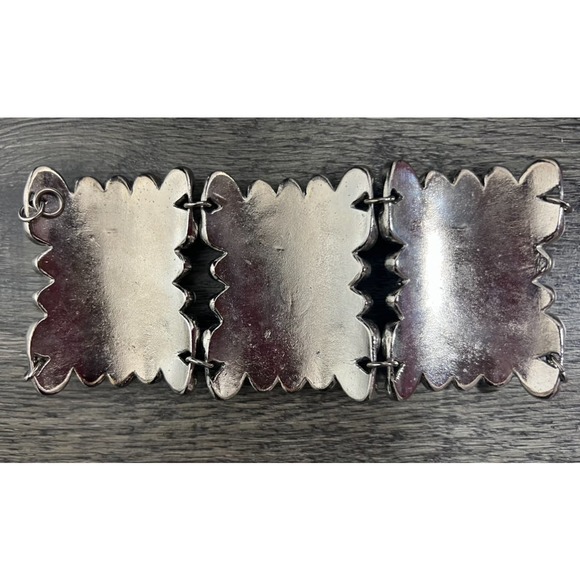 Turquoise blue and silver boho bracelet y2k - Picture 2 of 3